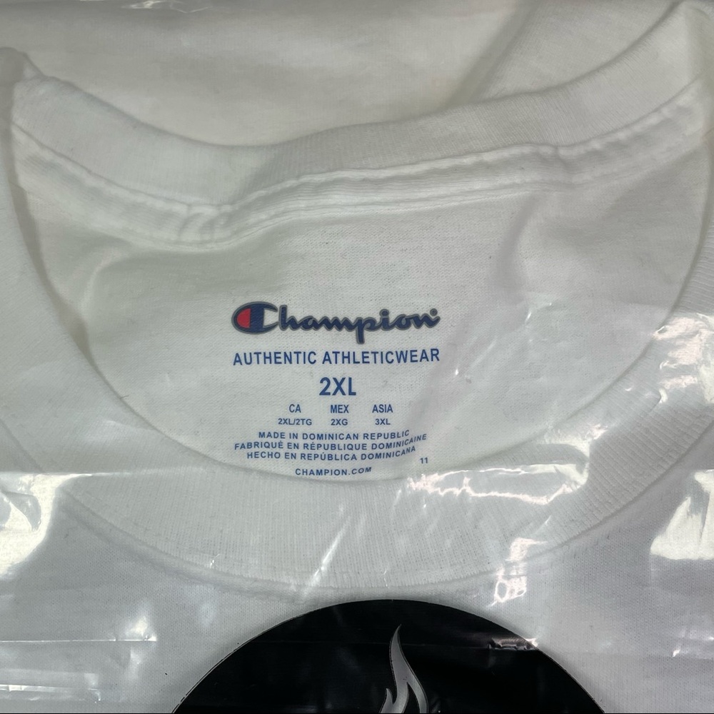 Champion x Virgil Abloh Pyrex Mens 2XL White Tee Shirt Figures of Speech T-Shirt - Picture 11 of 12